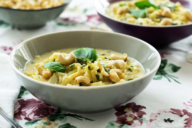 Kókusztejes vajbabfőzelék