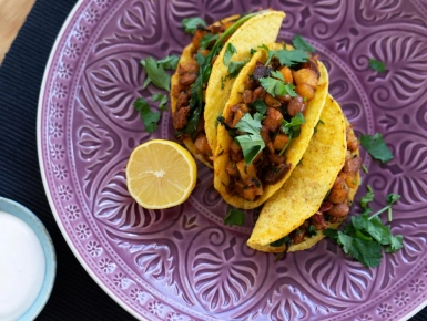 Chorizós-krumplis taco