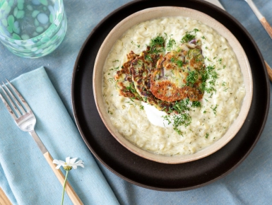 Tökfőzelék cukkini ropogóssal