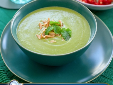 Mentás borsókrémleves