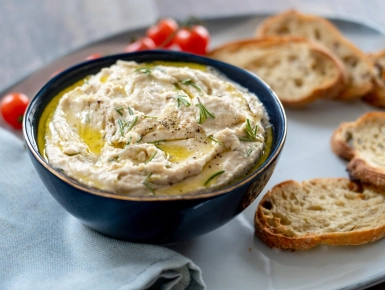 Rozmaringos fehérbab-krém