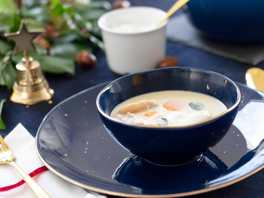 Tejfölös nyúlraguleves